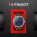 Tissot Chrono XL Vintage Blue Dial Brown Leather Strap Watch For Men - T116.617.16.042.00 Buy Now By Tissot