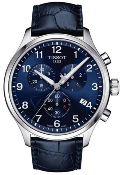 Tissot Chrono XL Viral Kohli Special Edition Blue Dial Blue Leather Strap Watch For Men - T116.617.16.047.01 Buy Now By Tissot