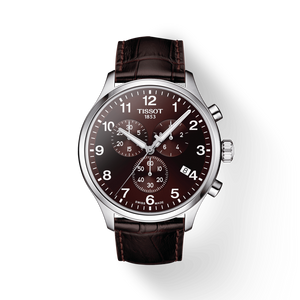 Tissot T Sport Chrono XL Classic Brown Dial Brown Leather Strap Watch For Men - T116.617.16.297.00 Buy Now By Tissot
