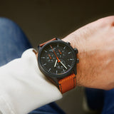 Tissot Chrono XL NBA Special Edition Black Dial Brown Leather Strap Watch for Men - T116.617.36.051.12 Buy Now By Tissot