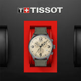 Tissot T Sport Chrono XL Beige Dial Green Nylon Strap Watch for Men - T116.617.37.267.00 Buy Now By Tissot