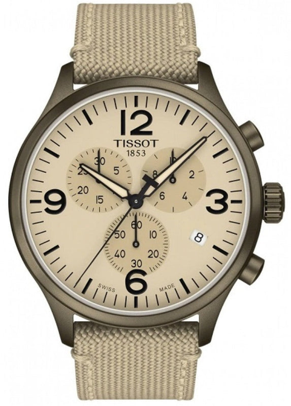 Tissot Chrono XL Beige Diag Beige NATO Strap Watch For Men - T116.617.37.267.01 Buy Now By Tissot