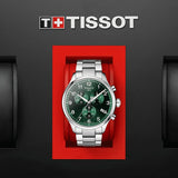 Tissot Chrono XL Classic Green Dial Silver Steel Strap Watch for Men - T116.617.11.092.00 Buy Now By Tissot