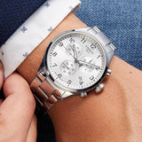 Tissot Chrono XL Classic Silver Dial Silver Steel Strap Watch For Men - T116.617.11.037.00 Buy Now By Tissot