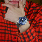 Tissot T Sport Seastar 1000 Powermatic Silicium Blue Dial Silver Steel Strap Watch For Men - T120.407.11.041.01 Buy Now By Tissot