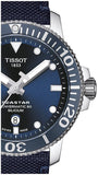 Tissot Seastar 1000 Powermatic 80 Silicium Blue Dial Blue Nylon Strap Watch For Men - T120.407.17.041.01 Buy Now By Tissot
