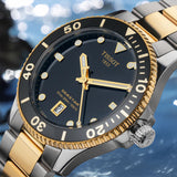 Tissot Seastar 1000 Black Dial Two Tone Steel Strap Watch For Men - T120.410.22.051.00 Buy Now By Tissot