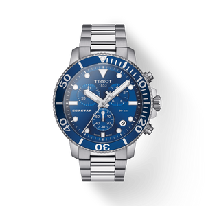 Tissot Seastar 1000 Chronograph Blue Dial Silver Steel Strap Watch For Men - T120.417.11.041.00 Buy Now By Tissot