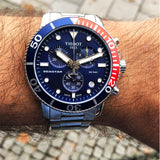 Tissot Seastar 1000 Chronograph Blue Dial Silver Steel Strap Watch For Men - T120.417.11.041.03 Buy Now By Tissot