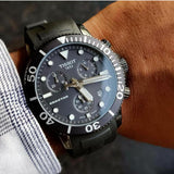 Tissot Seastar 1000 Chronograph Black Dial Black Rubber Strap Watch For Men - T120.417.37.051.02 Buy Now By Tissot