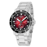 Tissot Seastar 1000 Chronograph Red Dial Silver Steel Strap Watch For Men - T120.417.11.421.00 Buy Now By Tissot