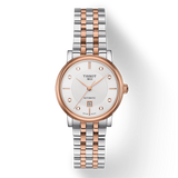 Tissot T Classic Carson Premium Diamonds White Dial Two Tone Steel Strap Watch for Women - T122.207.22.036.00 Buy Now By Tissot