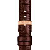Tissot T Classic Carson Premium White Dial Brown Leather Strap Watch for Women - T122.207.36.031.00 Buy Now By Tissot
