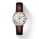 Tissot T Classic Carson Premium White Dial Brown Leather Strap Watch for Women - T122.207.36.033.00 Buy Now By Tissot