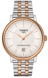 Tissot Carson Premium Powermatic 80 White Dial Two Tone Steel Strap Watch For Men - T122.407.22.031.01 Buy Now By Tissot