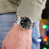 Tissot Carson Premium Black Dial Silver Steel Strap Watch For Men - T122.410.11.053.00 Buy Now By Tissot