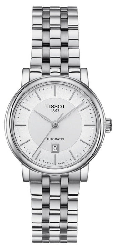 Tissot T Classic Carson Premium Silver Dial Silver Steel Strap Watch for Women - T122.207.11.031.00 Buy Now By Tissot