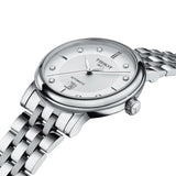 Tissot T Classic Carson Premium White Diamonds Dial Silver Steel Strap Watch for Women - T1222071103600 Buy Now By Tissot