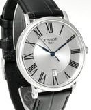 Tissot Carson Premium Silver Dial Black Leather Strap Watch For Men - T122.410.16.033.00 Buy Now By Tissot