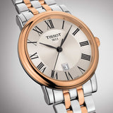 Tissot T Classic Carson Premium Silver Dial Two Tone Steel Strap Watch For Men - T122.410.22.033.00 Buy Now By Tissot