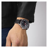 Tissot Supersport Chrono Black Dial Black Leather Strap Watch for Men - T125.617.16.051.00 Buy Now By Tissot