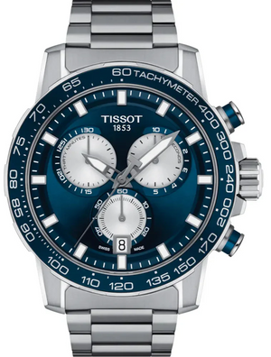 Tissot Supersport Chrono Blue Dial Silver Steel Strap Watch For Men - T125.617.11.041.00 Buy Now By Tissot