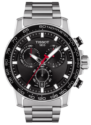 Tissot Supersport Chrono Black Dial Silver Steel Strap Watch For Men - T125.617.11.051.00 Buy Now By Tissot