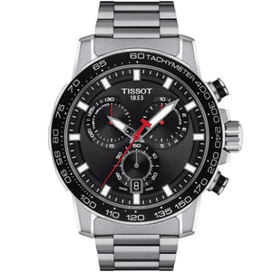 Tissot Supersport Chrono Black Dial Silver Steel Strap Watch For Men - T125.617.11.051.00 Buy Now By Tissot
