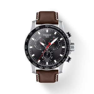 Tissot Supersport Chrono Black Dial Brown Leather Strap Watch for Men - T125.617.16.051.01 Buy Now By Tissot