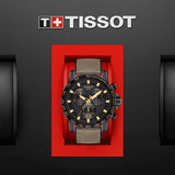 Tissot Supersport Chrono Black Dial Beige Nylon Strap Watch For Men - T125.617.37.051.01 Buy Now By Tissot