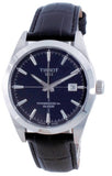 Tissot Gentleman Powermatic 80 Silicium Blue Dial Black Leather Strap Watch For Men - T127.407.16.041.01 Buy Now By Tissot