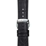 Tissot Gentleman Powermatic 80 Silicium Blue Dial Black Leather Strap Watch For Men - T127.407.16.041.01 Buy Now By Tissot