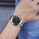 Tissot Gentleman Black Dial Silver Steel Strap Watch For Men - T127.410.11.051.00 Buy Now By Tissot