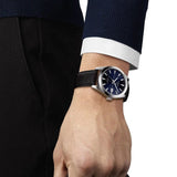 Tissot Gentleman Powermatic 80 Silicium Blue Dial Black Leather Strap Watch For Men - T127.407.16.041.01 Buy Now By Tissot