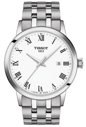 Tissot T Classic Dream White Dial Silver Steel Strap Watch For Men - T129.410.11.013.00 Buy Now By Tissot