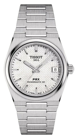 Tissot PRX Powermatic 80 White Dial Silver Steel Strap Watch for Men - T137.207.11.111.00 Buy Now By Tissot