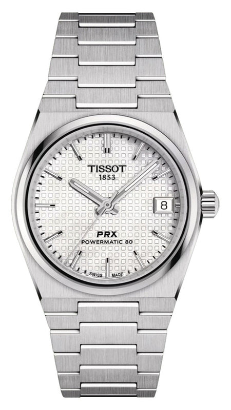 Tissot PRX Powermatic 80 White Dial Silver Steel Strap Watch for Men - T137.207.11.111.00 Buy Now By Tissot