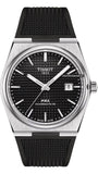 Tissot PRX Powermatic 80 Black Dial Black Rubber Strap Watch for Men - T137.407.17.051.00