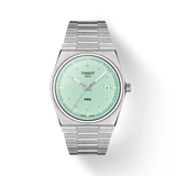 Tissot PRX Quartz Light Green Dial Silver Steel Strap Watch for Men - T137.410.11.091.01 Buy Now By Tissot