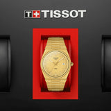 Tissot PRX Champagne Yellow Gold Dial Gold Steel Strap Watch for Men - T137.410.33.021.00 Buy Now By Tissot