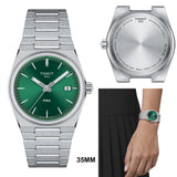 Tissot PRX Green Dial Silver Steel Strap Watch for Women - T137.210.11.081.00 Buy Now By Tissot