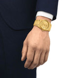 Tissot PRX Powermatic 80 Gold Dial Gold Steel Strap Watch for Men - T137.407.33.021.00 Buy Now By Tissot
