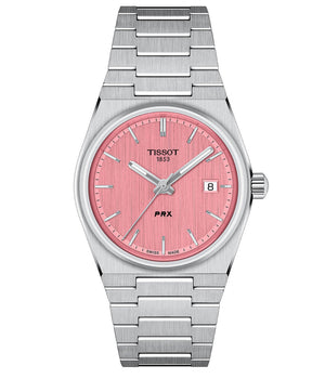 Tissot PRX Quartz Pink Dial Silver Steel Strap Watch for Women - T137.210.11.331.00 Buy Now By Tissot