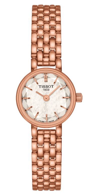 Tissot Lovely Mother of Pearl Dial Rose Gold Steel Strap Watch for Women - T140.009.33.111.00 Buy Now By Tissot
