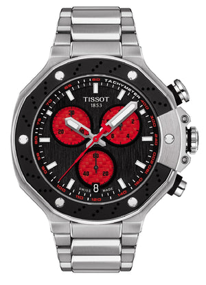 Tissot T Race Marc Marquez Limited Edition Black Dial Silver Steel Strap Watch for Men - T141.417.11.051.00 Buy Now By Tissot