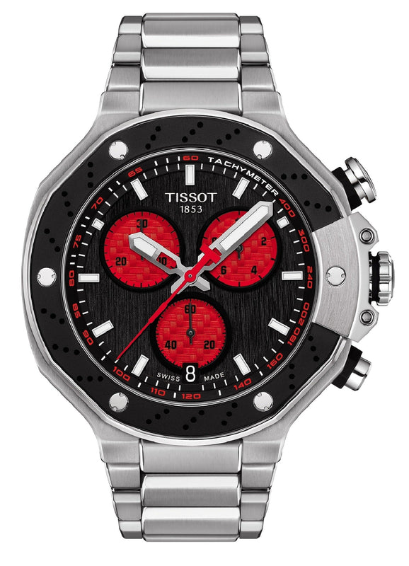 Tissot T Race Marc Marquez Limited Edition Black Dial Silver Steel Strap Watch for Men - T141.417.11.051.00 Buy Now By Tissot