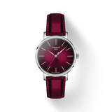 Tissot Everytime Lady Burgundy Dial Burgundy Leather Strap Watch for Women - T143.210.17.331.00 Buy Now By Tissot