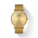 Tissot Everytime Gent Gold Dial Gold Mesh Bracelet Watch for Men - T143.410.33.021.00 Buy Now By Tissot