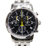 Tissot T Sport PRC200 Chronograph Black Dial Silver Steel Strap Watch for Men - T17.1.586.52 Buy Now By Tissot