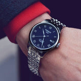 Tissot Le Locle Automatic Black Dial Silver Steel Strap Watch For Men - T41.1.483.53 Buy Now By Tissot